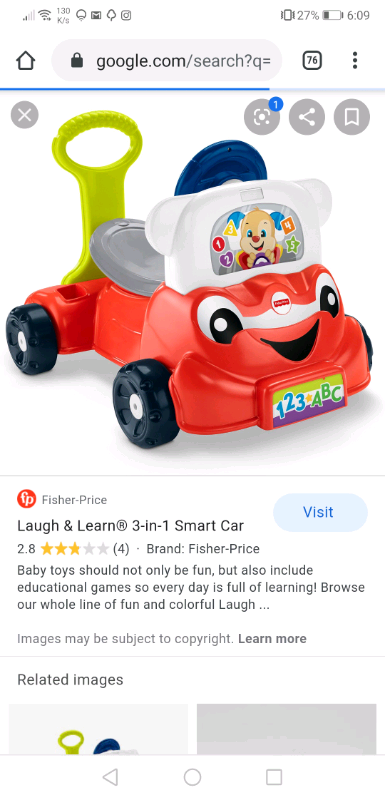 fisher price crawl around car tesco